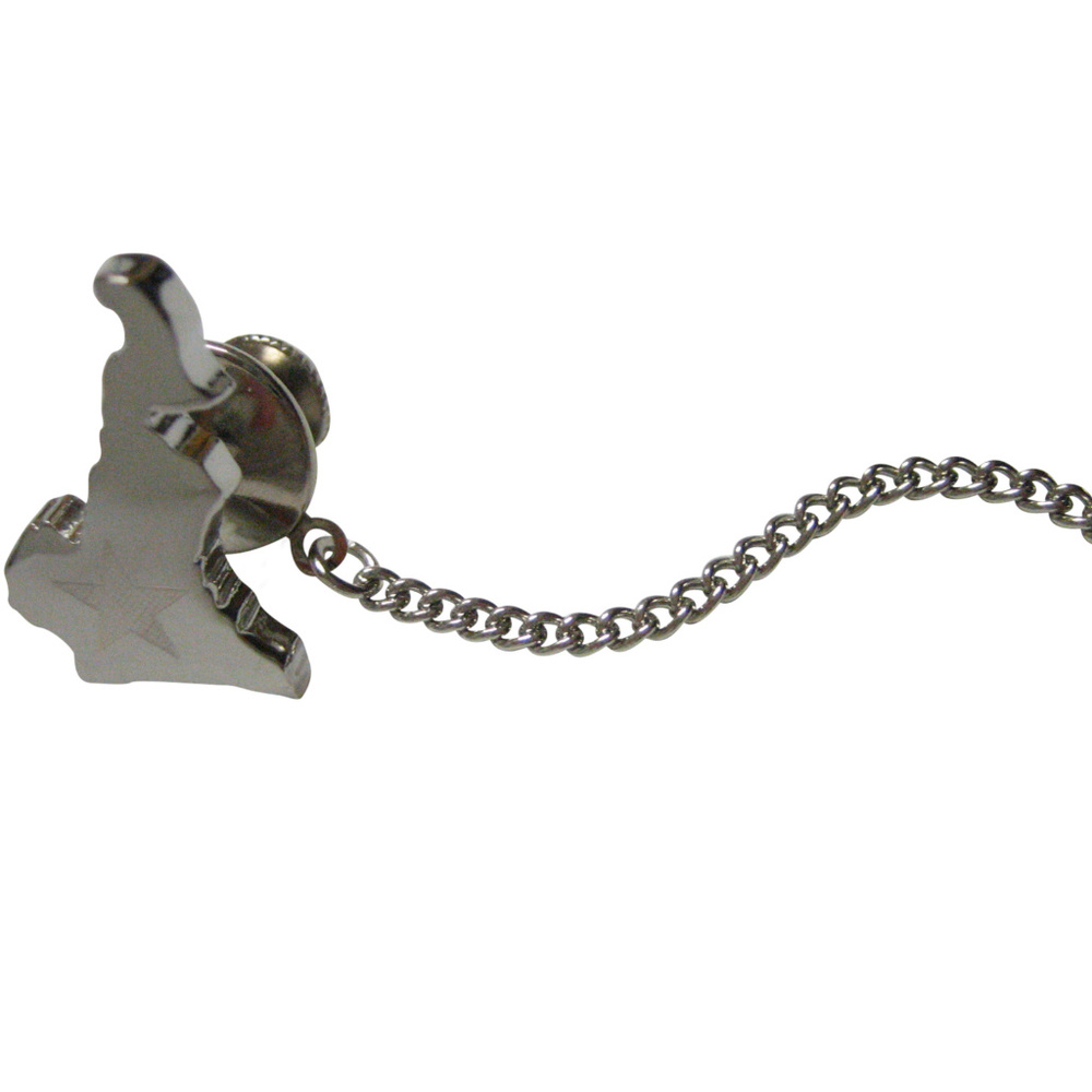 Cameroon Map Shape And Flag Design Tie Tack - image 1